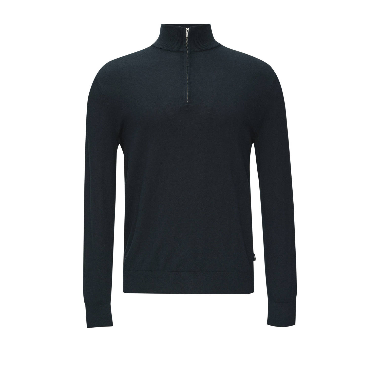 s.Oliver BLACK LABEL wol gebreide trui donkerblauw