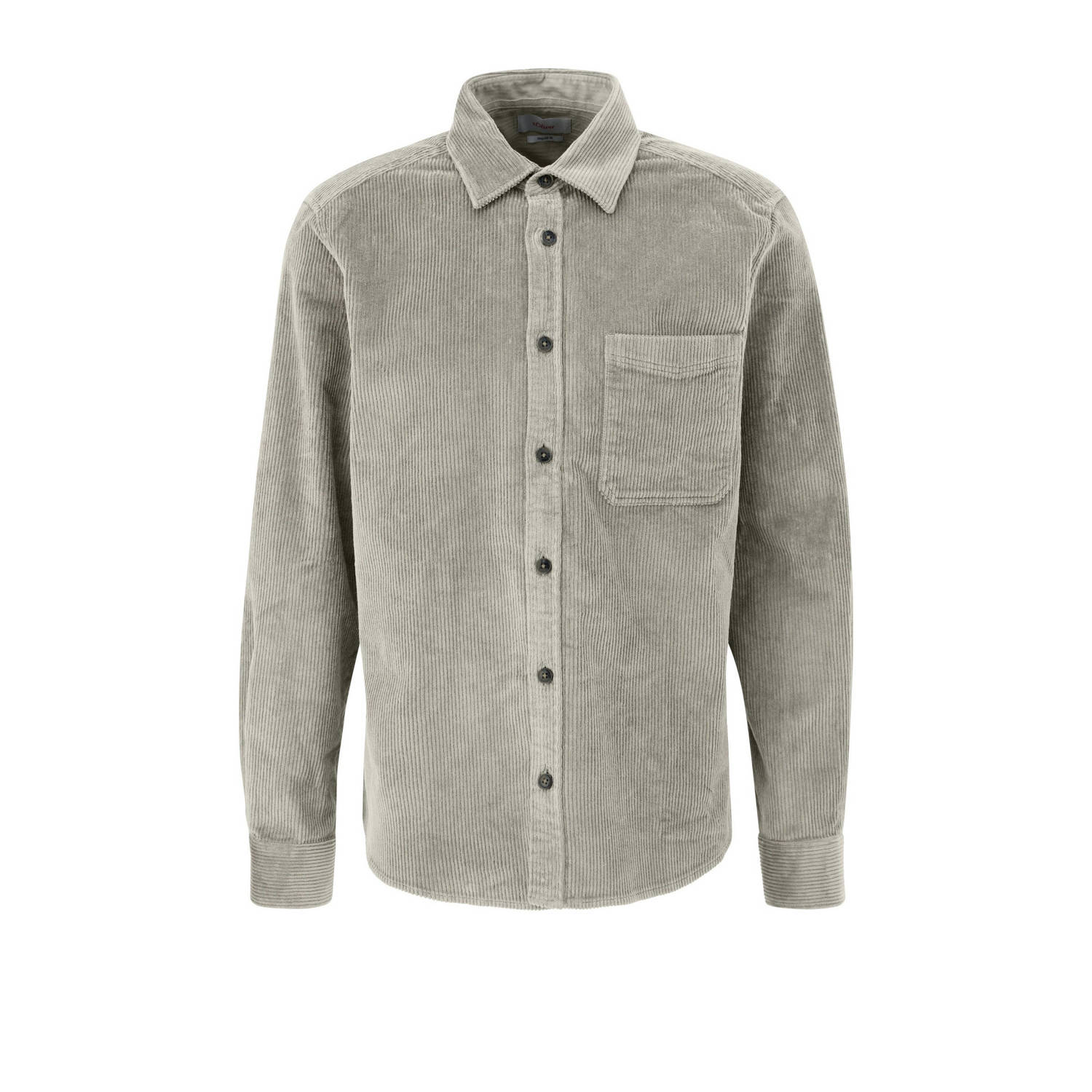 S.Oliver Big Size corduroy overhemd Plus Size beige
