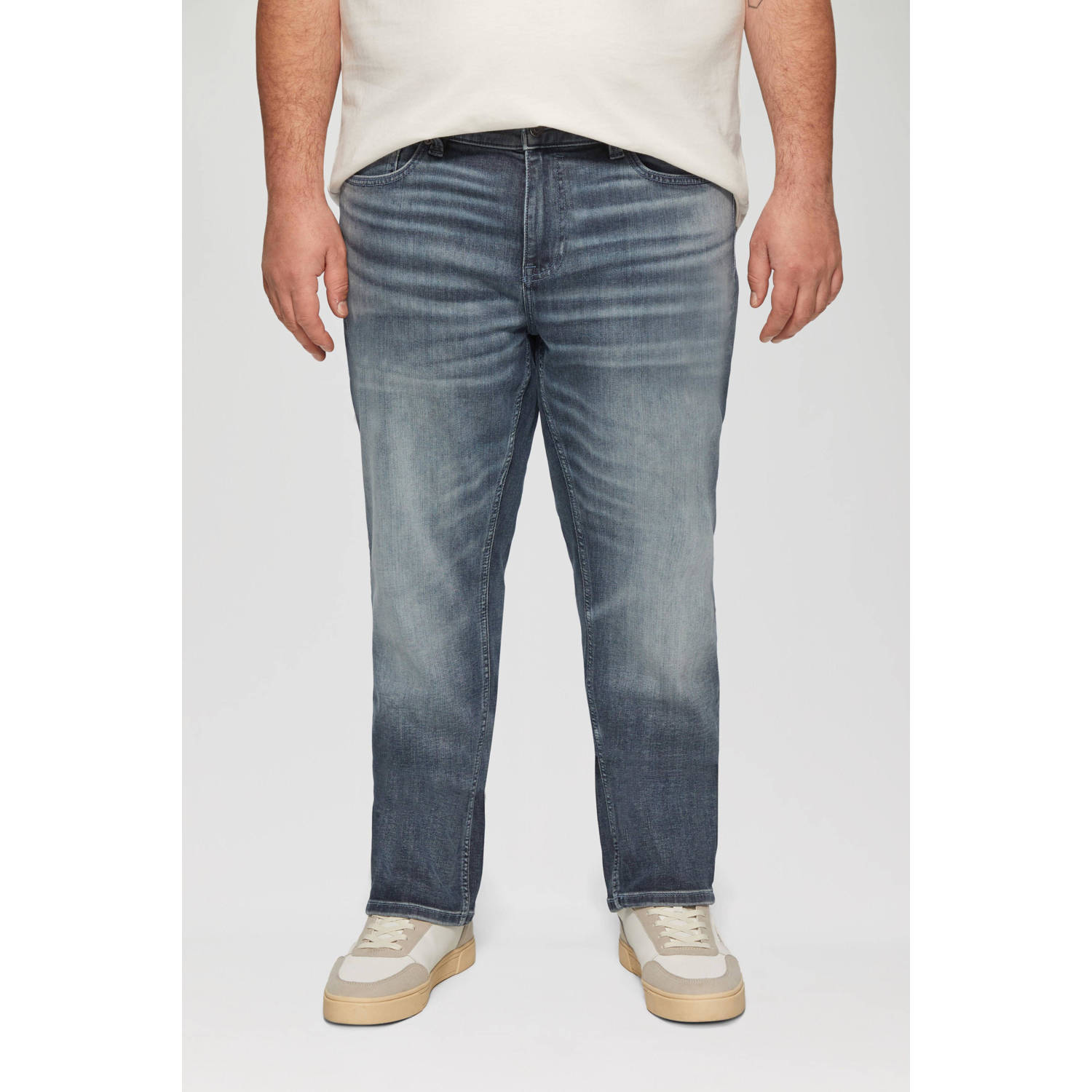 S.Oliver Big Size straight medium blue denim