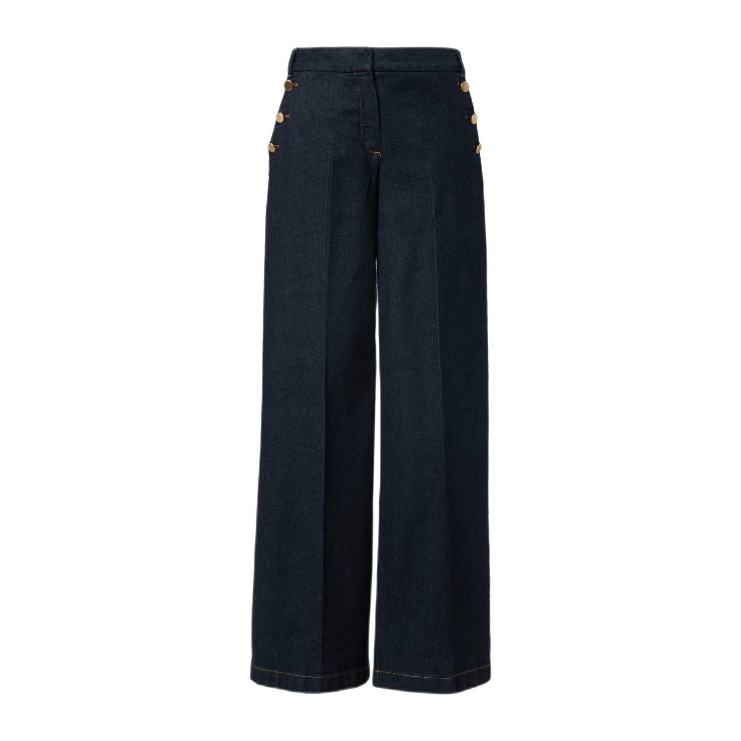 Comma wide leg jeans dark blue denim