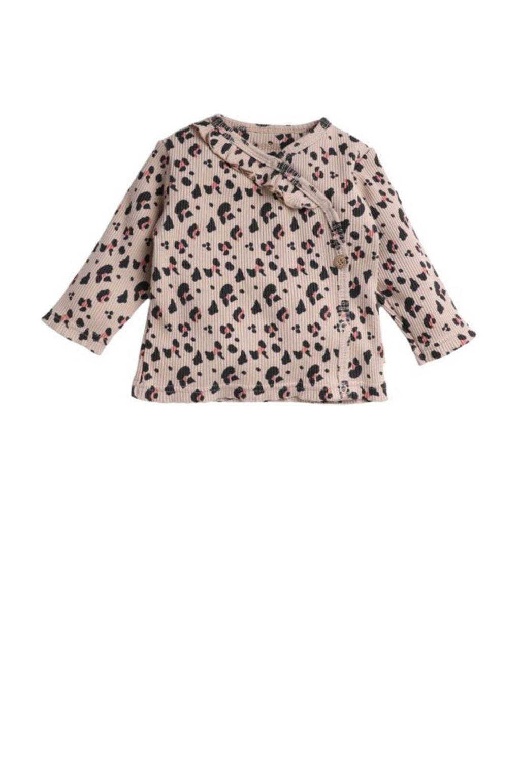 Gestreept meisjesshirt lange mouwen - rood, gestreept, Meisje