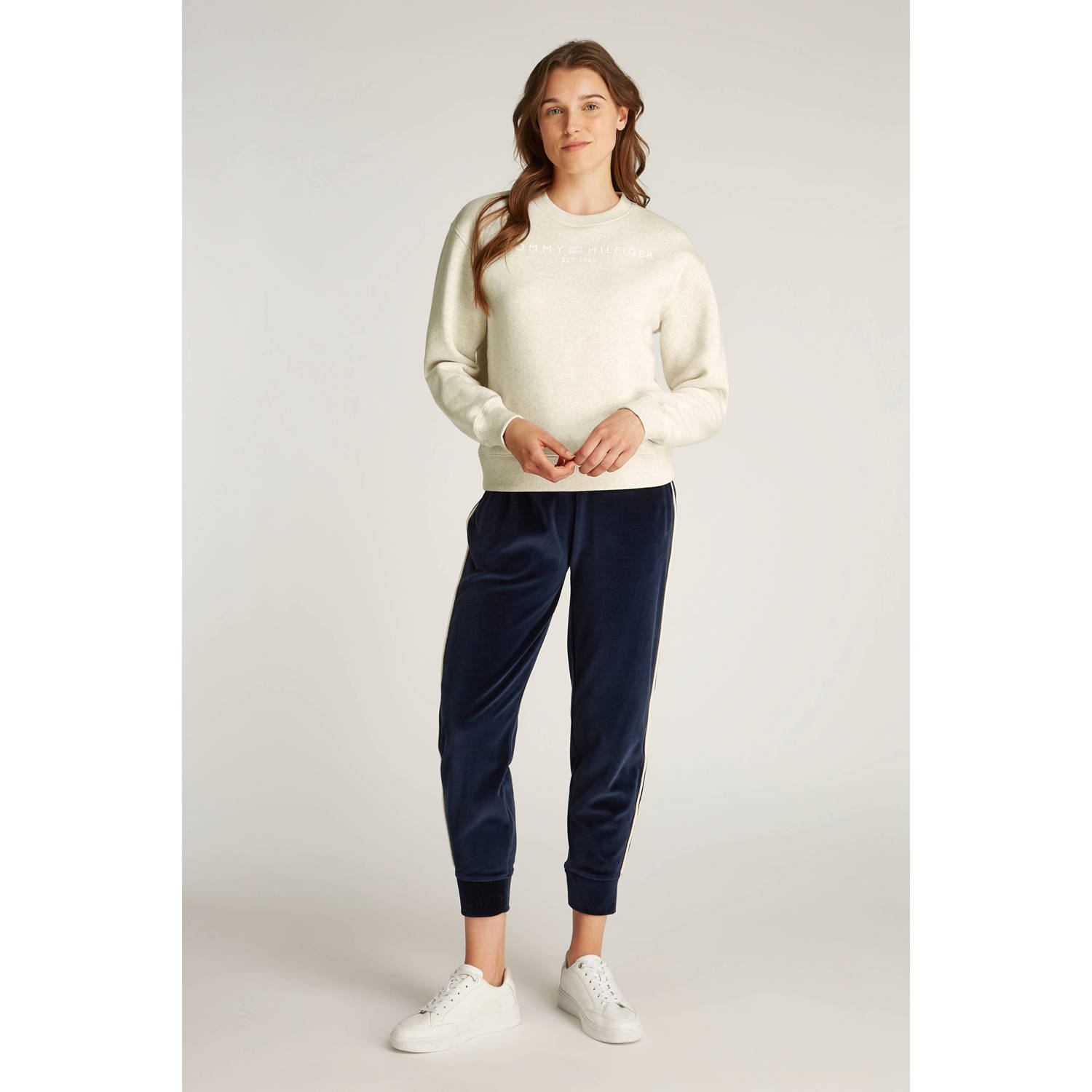 Tommy Hilfiger sweater lichtgrijs