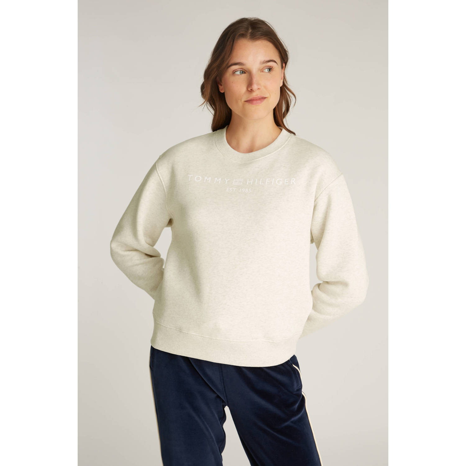 Tommy Hilfiger sweater lichtgrijs