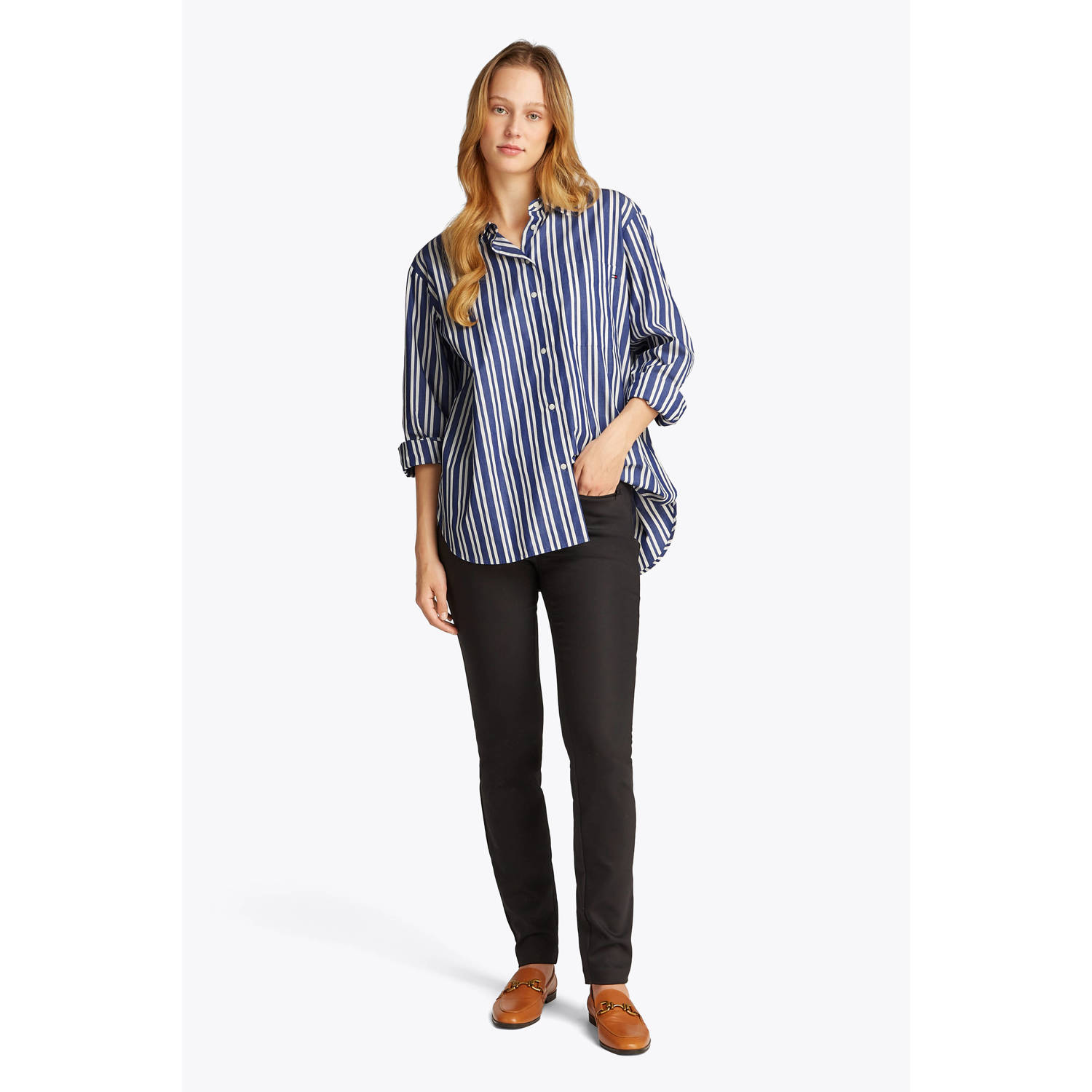 Tommy Hilfiger blouse blauw wit