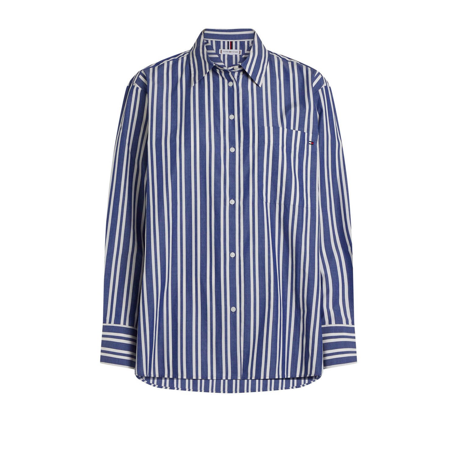 Tommy Hilfiger blouse blauw wit