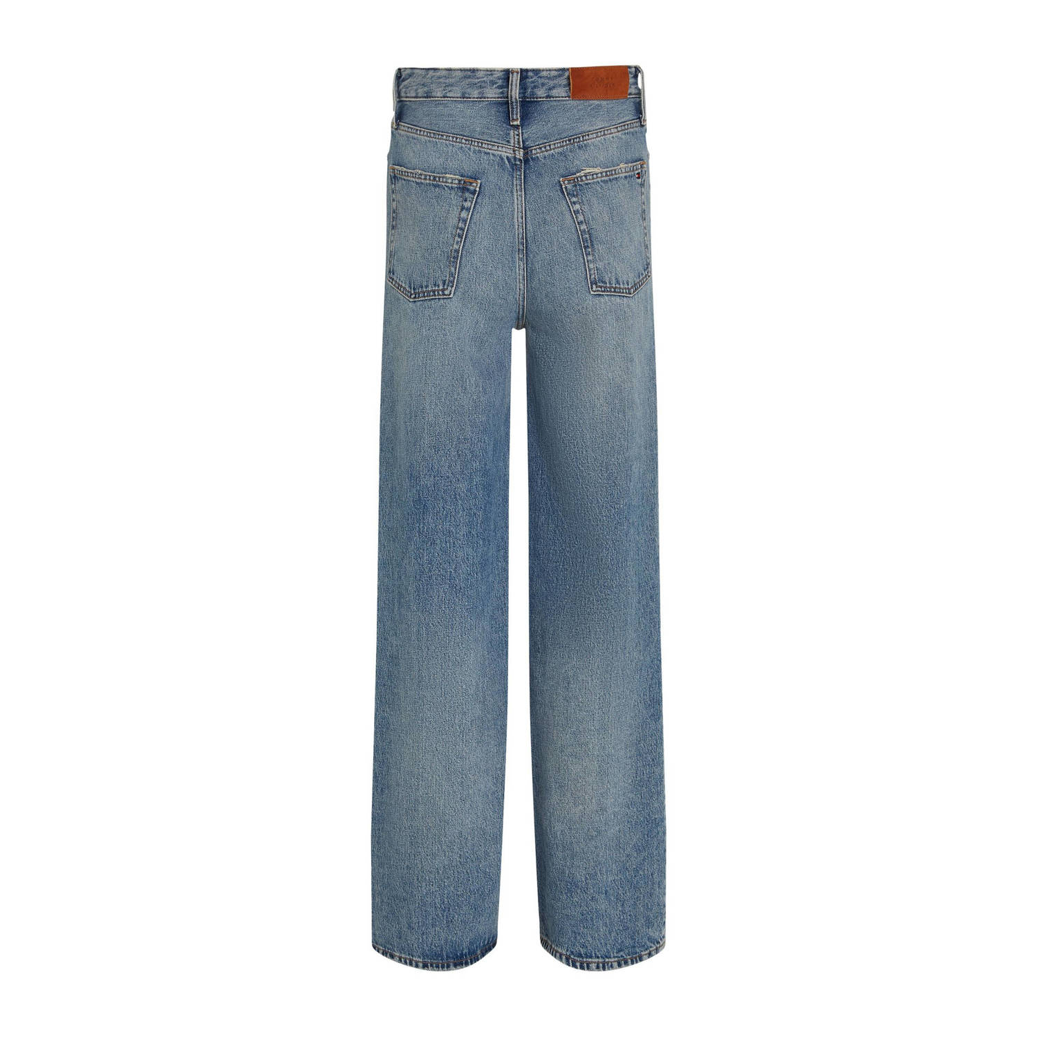 Tommy Hilfiger high waist wide leg jeans medium blue denim