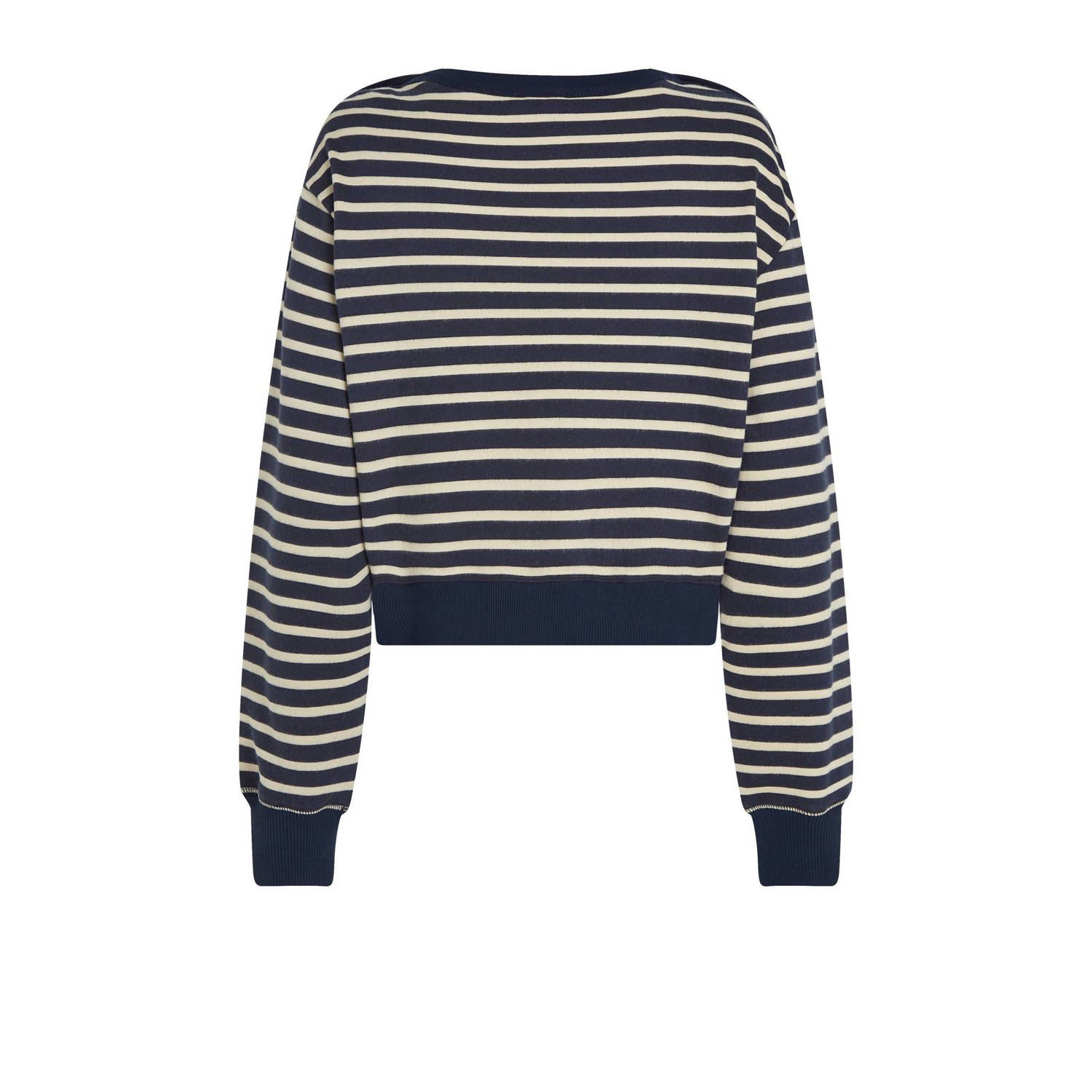 Tommy Hilfiger trui donkerblauw fijn gebreid