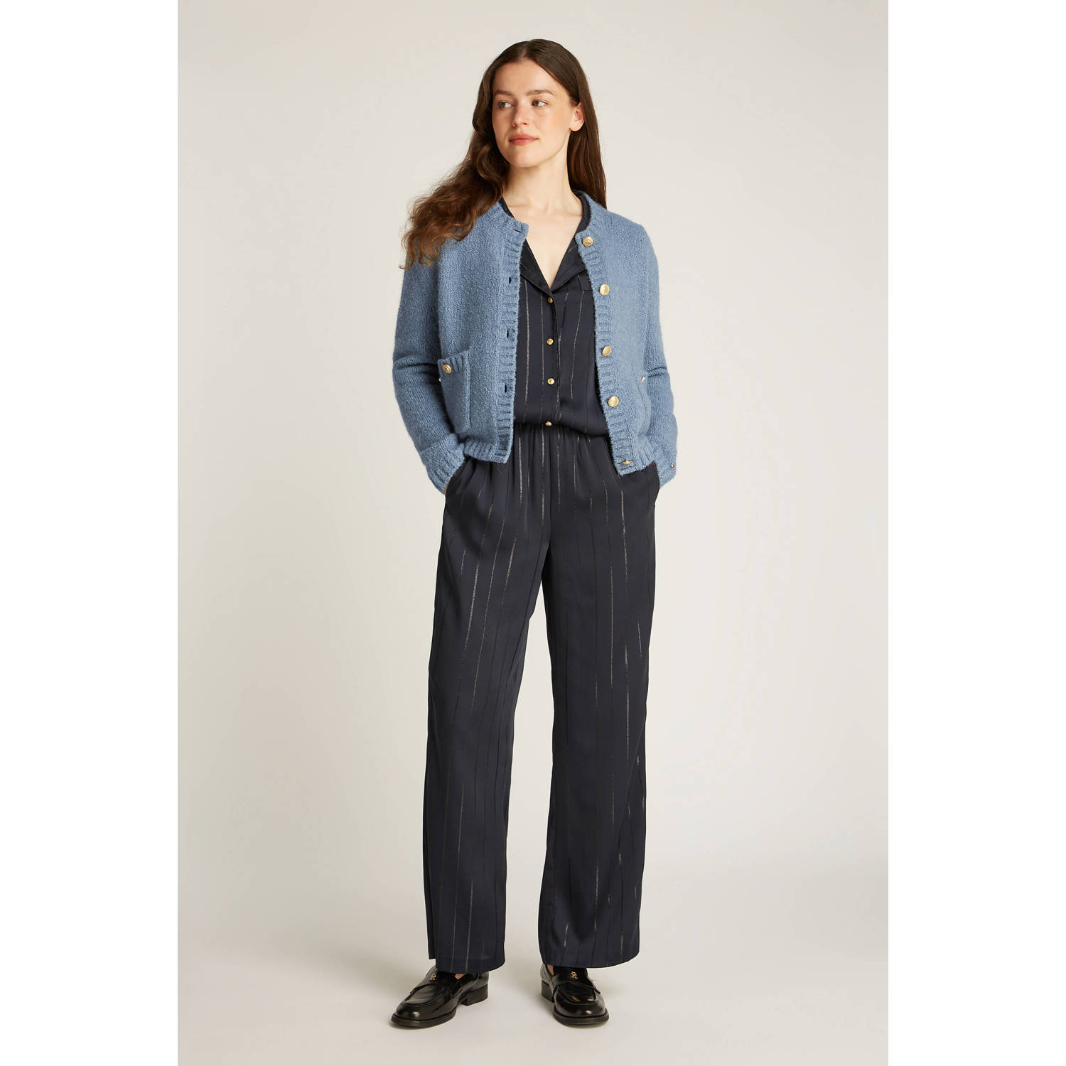 Tommy Hilfiger gebreid vest blauw