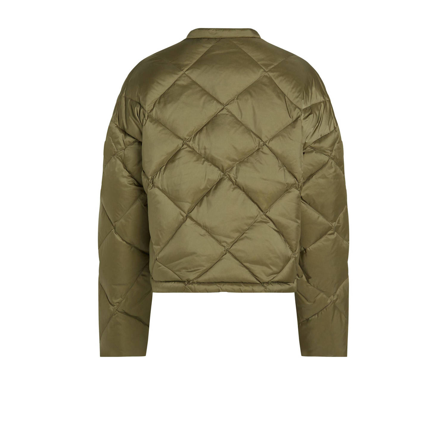 Tommy Hilfiger gewatteerde jas olijfgroen