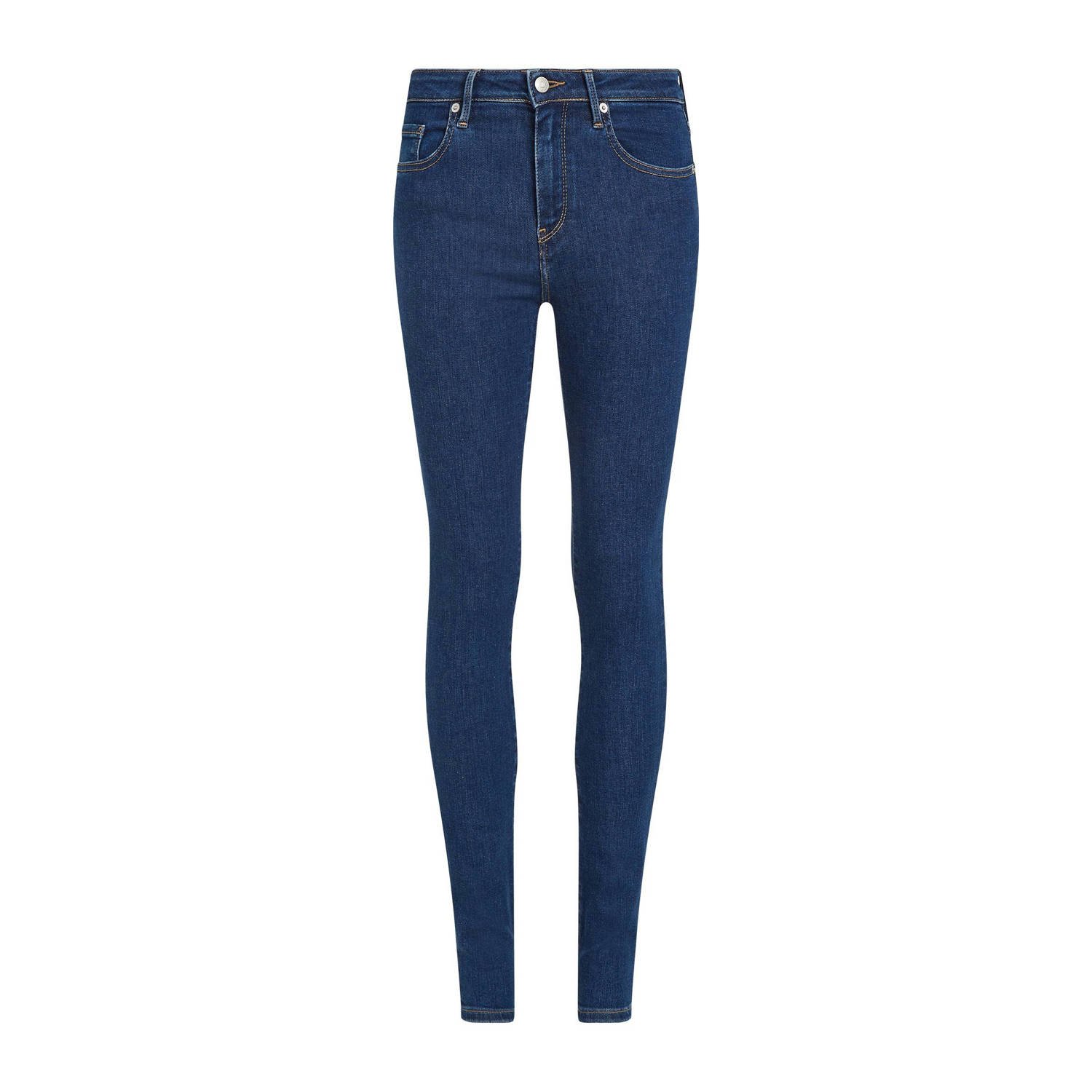 Tommy Hilfiger Skinny fit jeans COMO Skinny Regular Waist met logo-badge in enkel-lengte