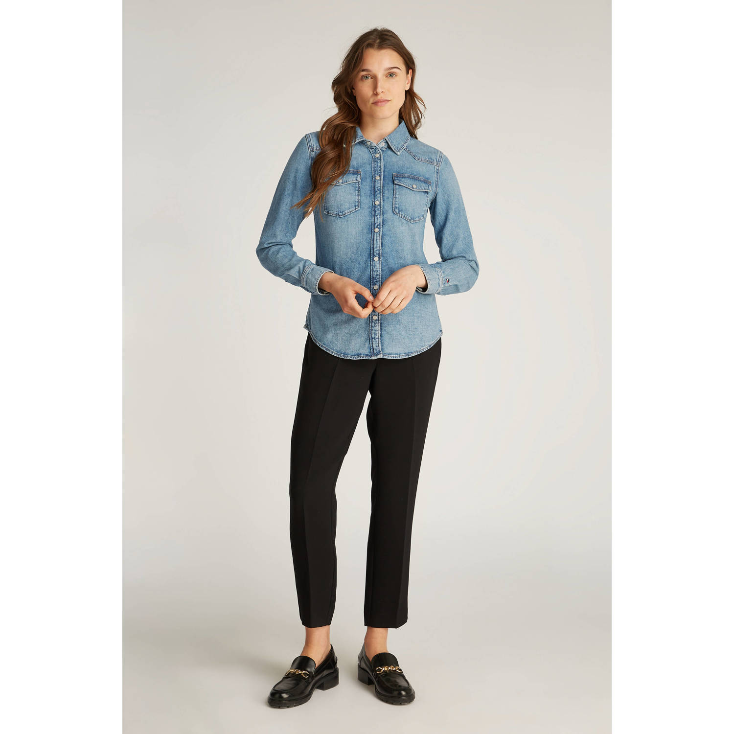 Tommy Hilfiger blouse medium blue denim