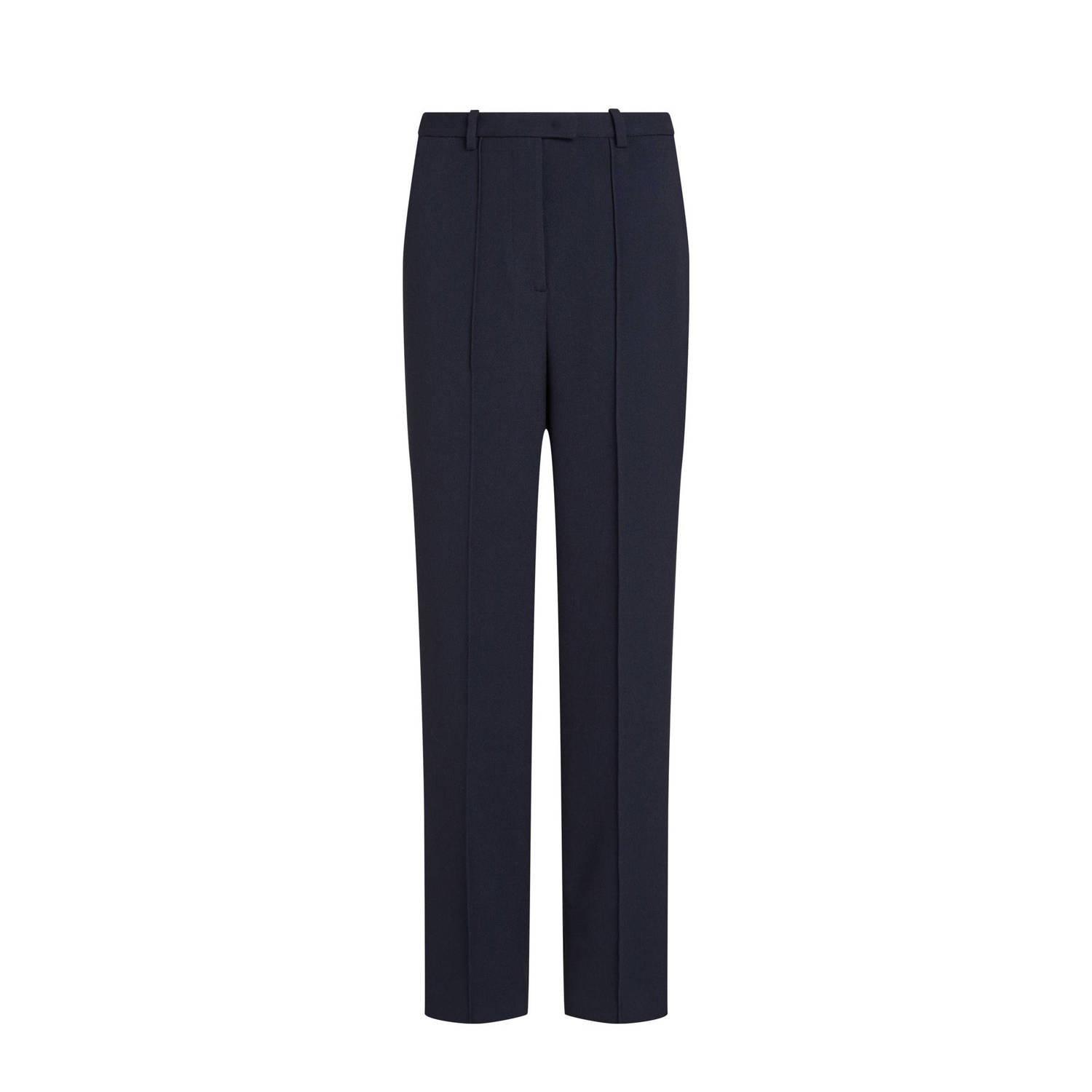 Tommy Hilfiger Straight leg stoffen broek met vaste persplooien