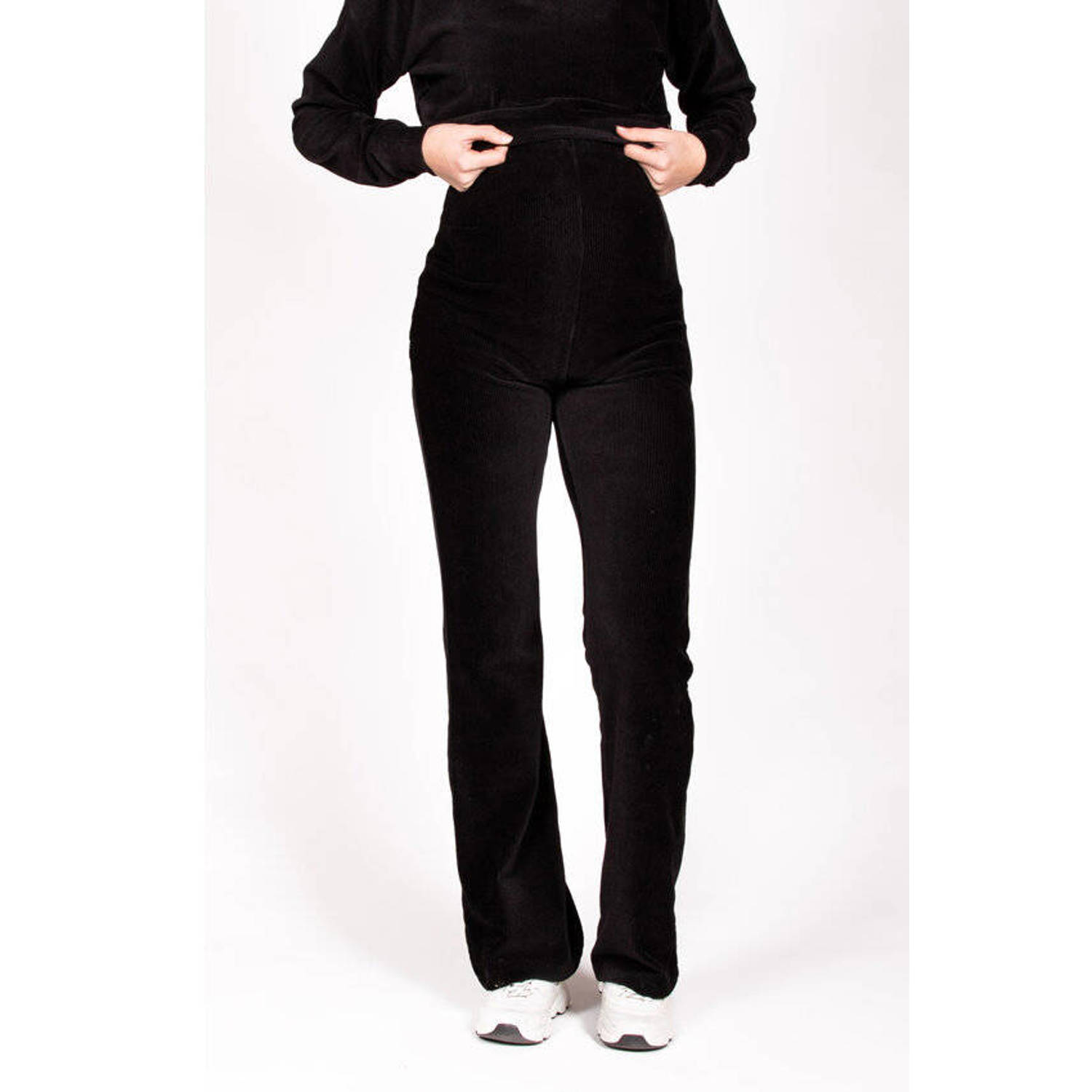 LOVE2WAIT flared broek zwart
