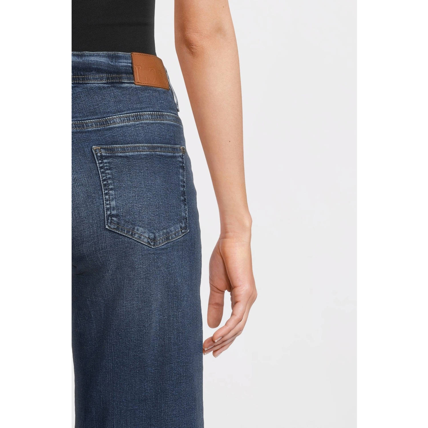LOVE2WAIT low waist zwangerschaps wide leg jeans stonewashed