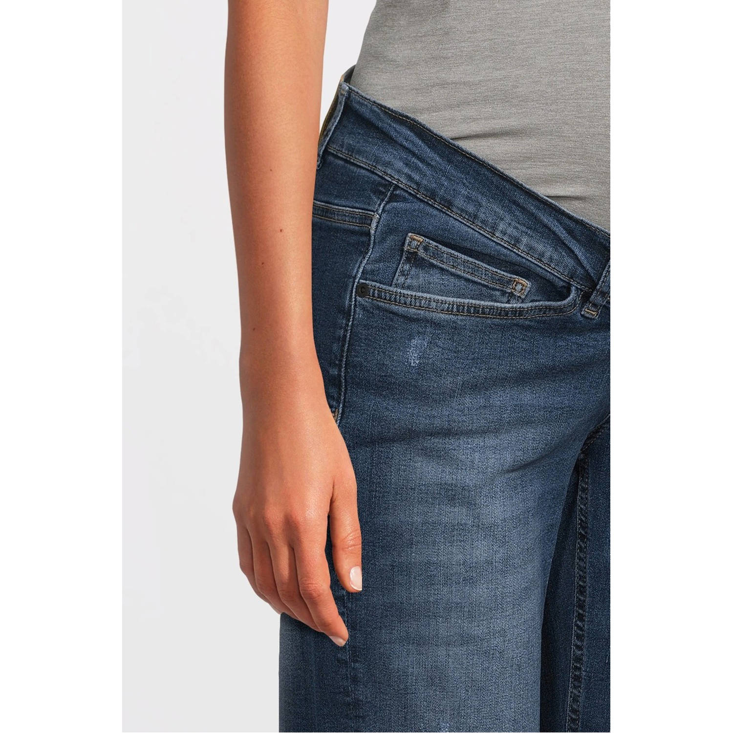 LOVE2WAIT low waist zwangerschaps regular jeans Norah stonewashed
