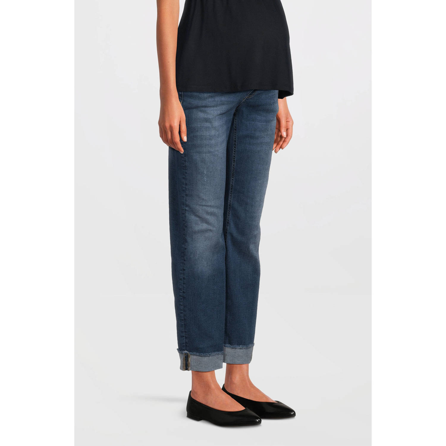 LOVE2WAIT low waist zwangerschaps regular jeans Norah stonewashed
