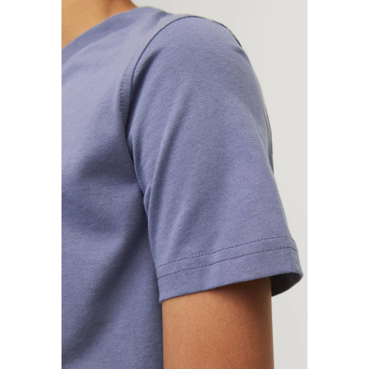 JACK & JONES JUNIOR T-shirt met printopdruk paarsblauw