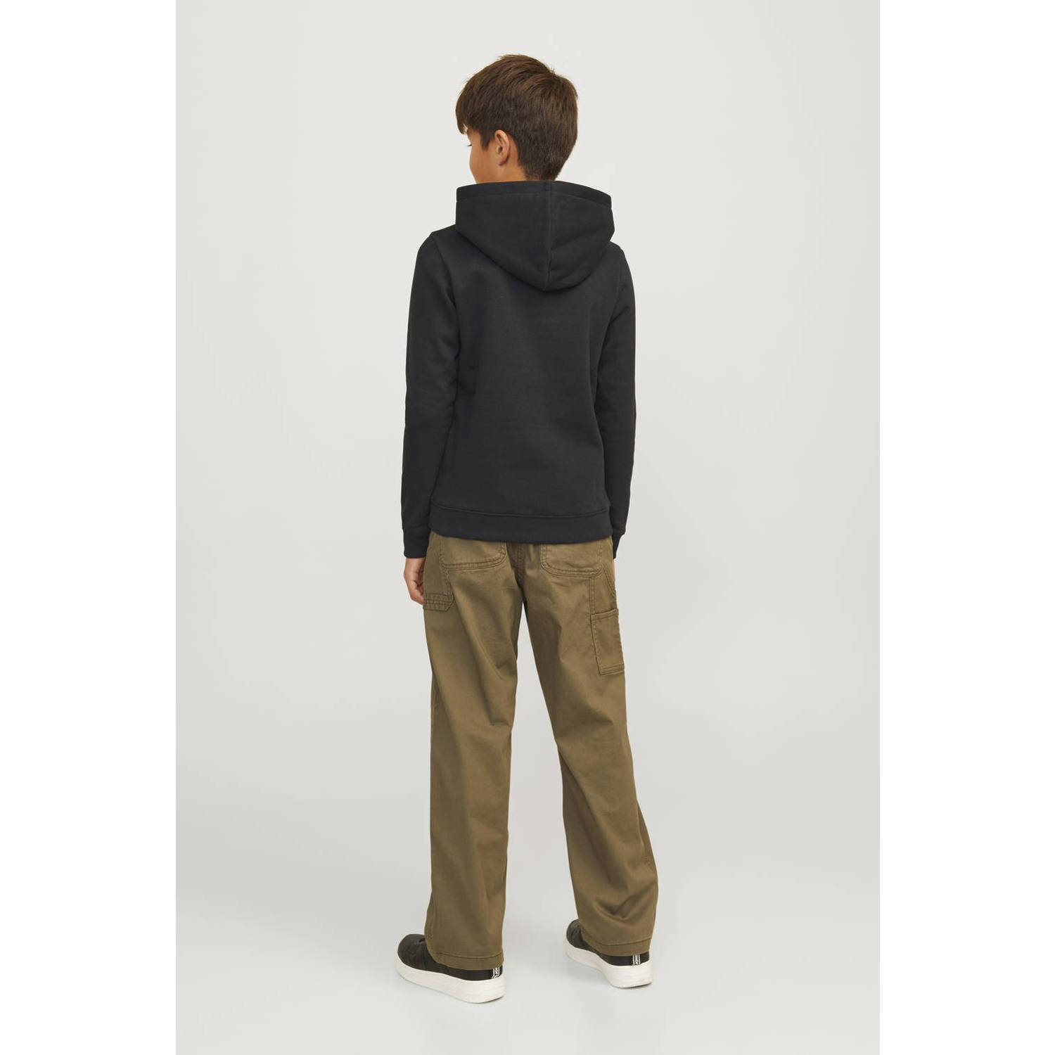 JACK & JONES JUNIOR hoodie JCOOUTDOOR zwart