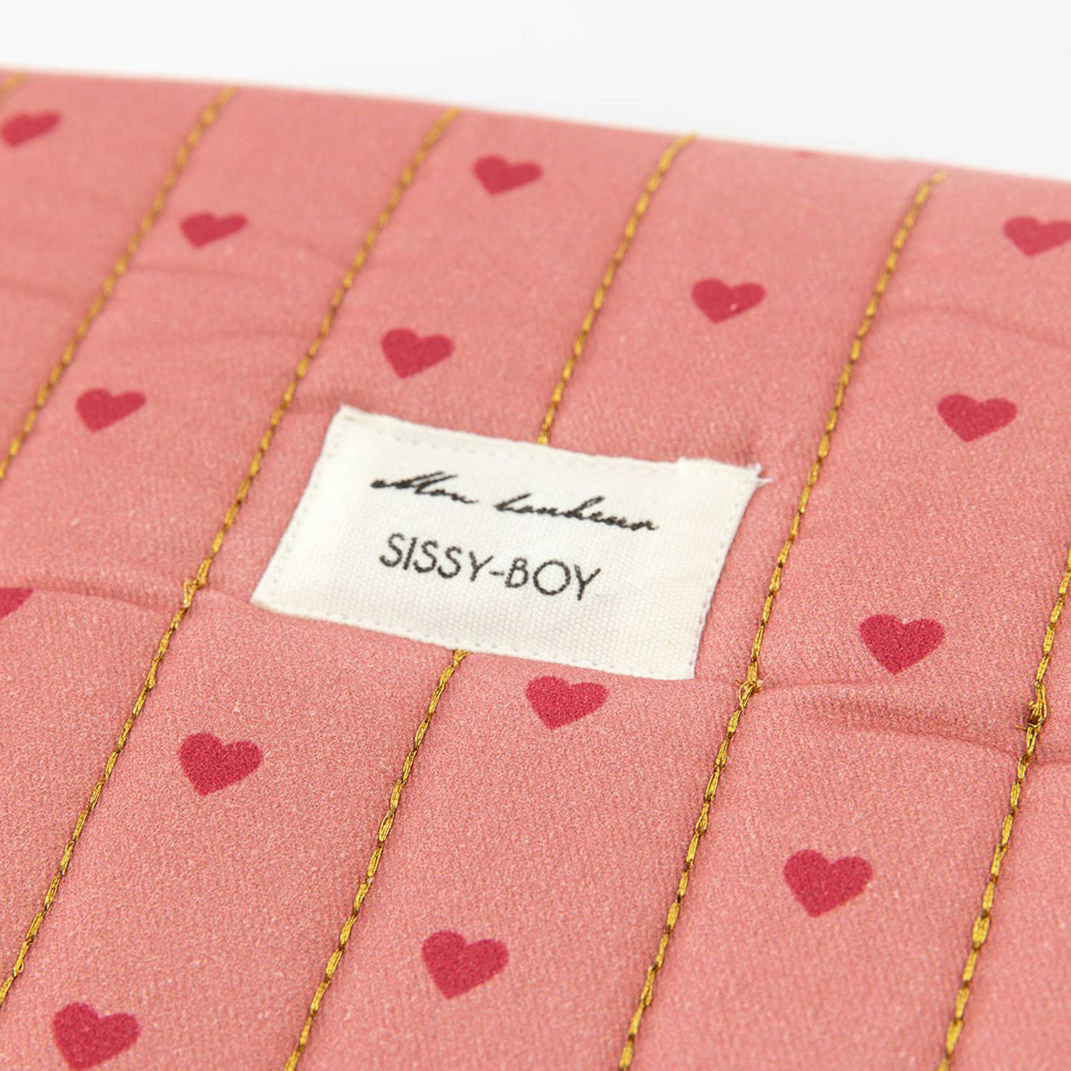 Sissy-Boy 13 laptop sleeve met hartjes roze
