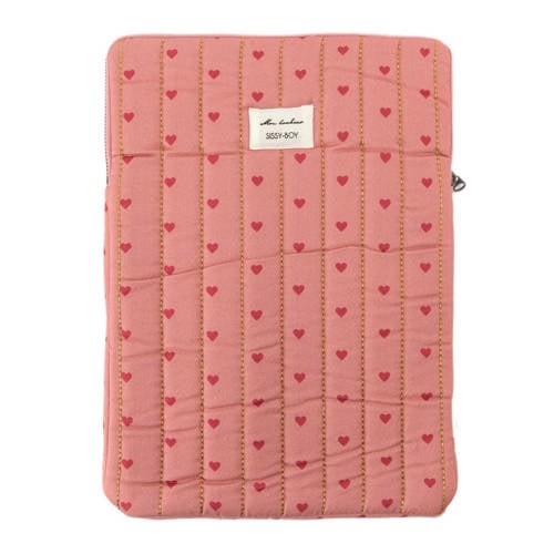 Sissy-Boy 13 laptop sleeve met hartjes roze afbeelding
