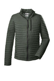thumbnail: Groene heren G.I.G.A. DX outdoor jack van polyester met lange mouwen, opstaande kraag en ritssluiting
