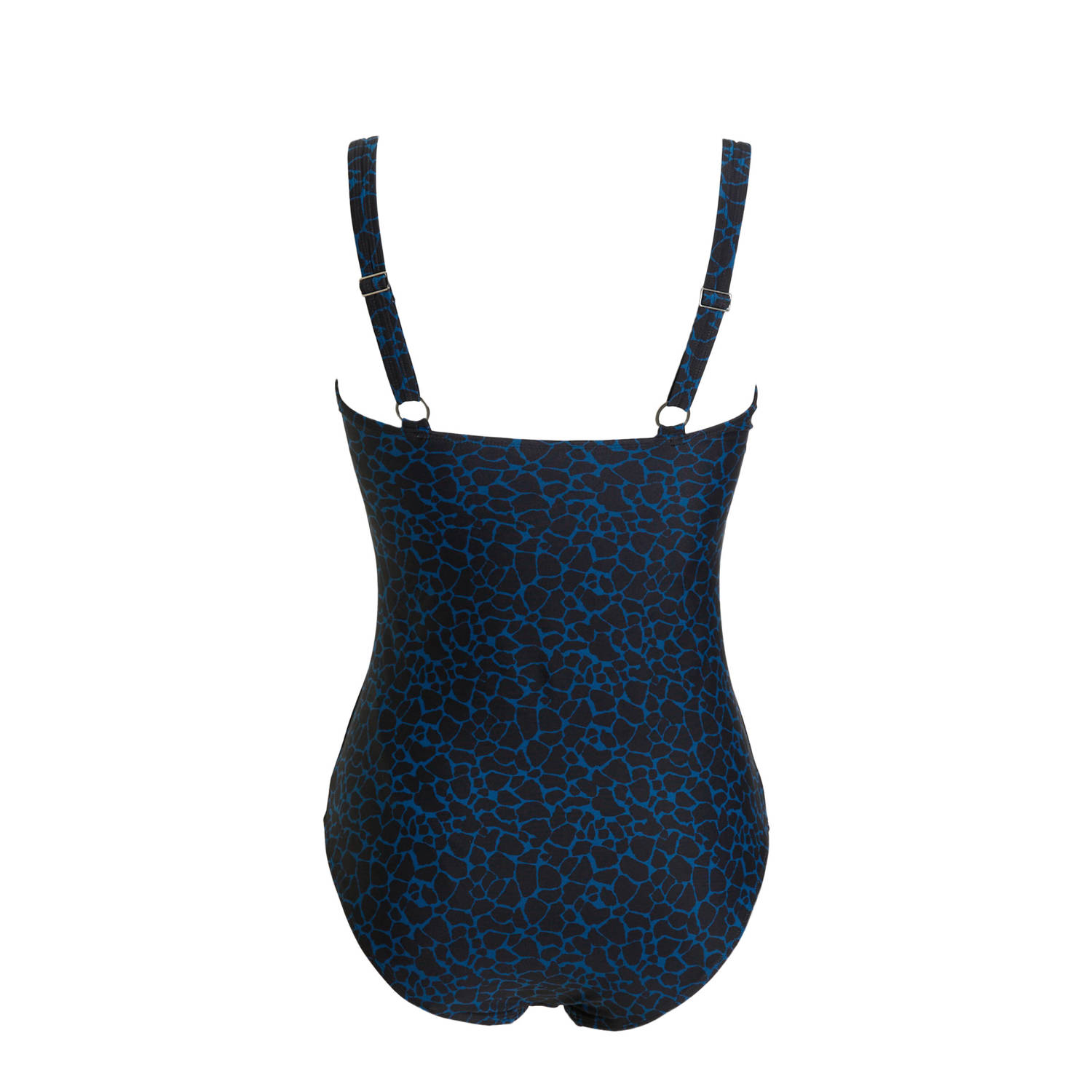 BEACHWAVE corrigerend badpak zwart blauw