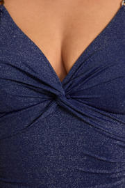 thumbnail: BEACHWAVE corrigerend badpak met lurex donkerblauw