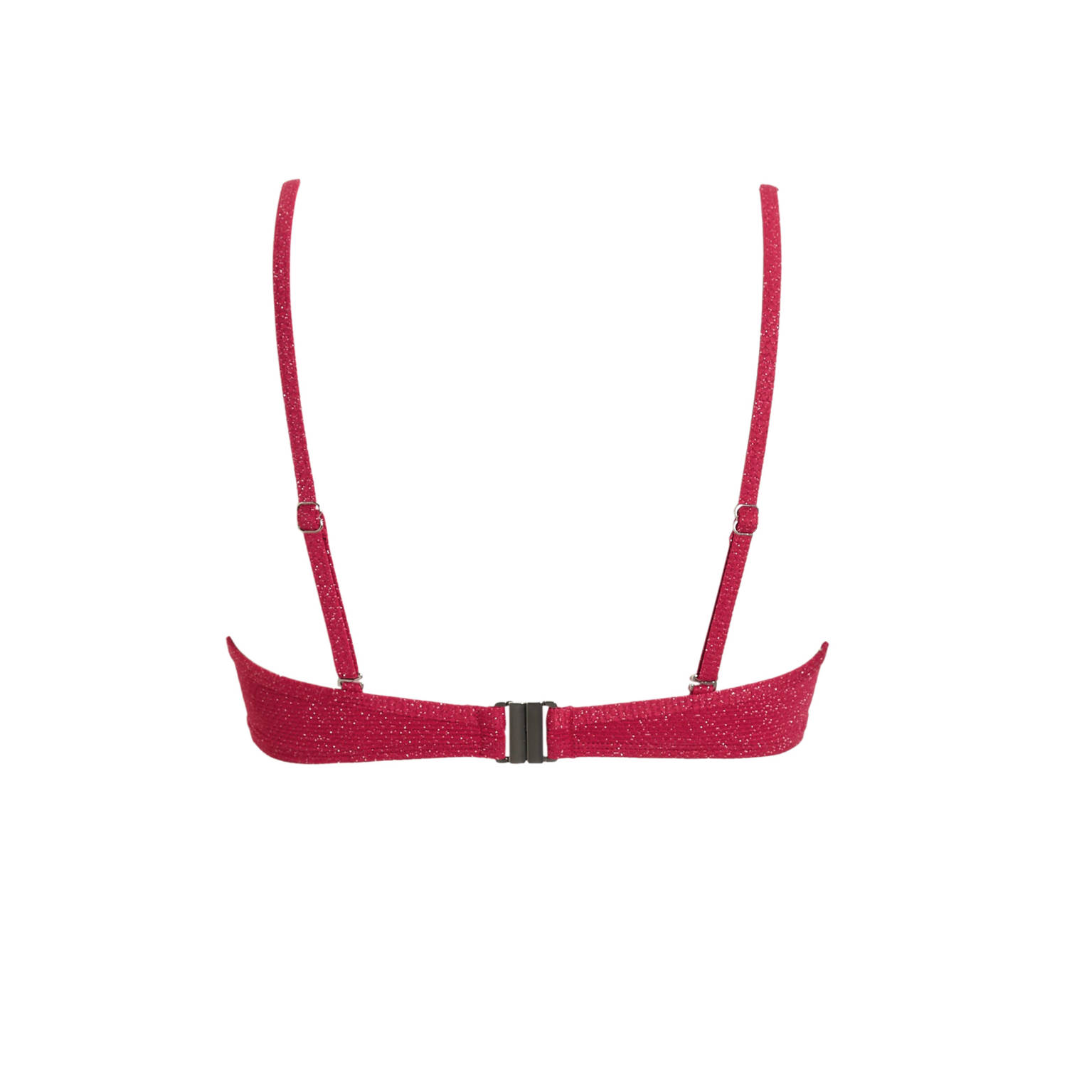 BEACHWAVE voorgevormde beugel bikinitop rood