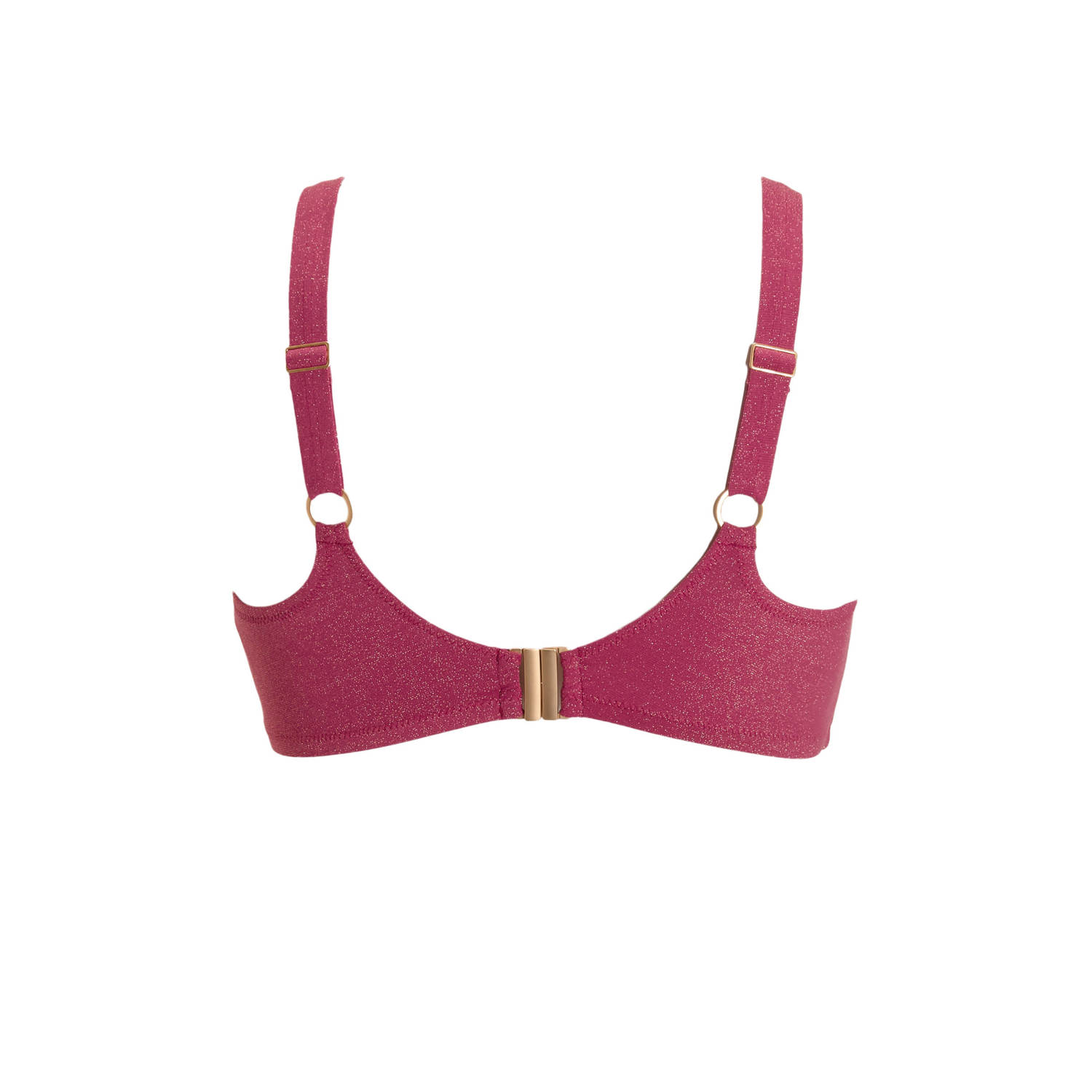 BEACHWAVE Curve voorgevormde beugel bikinitop donkerroze