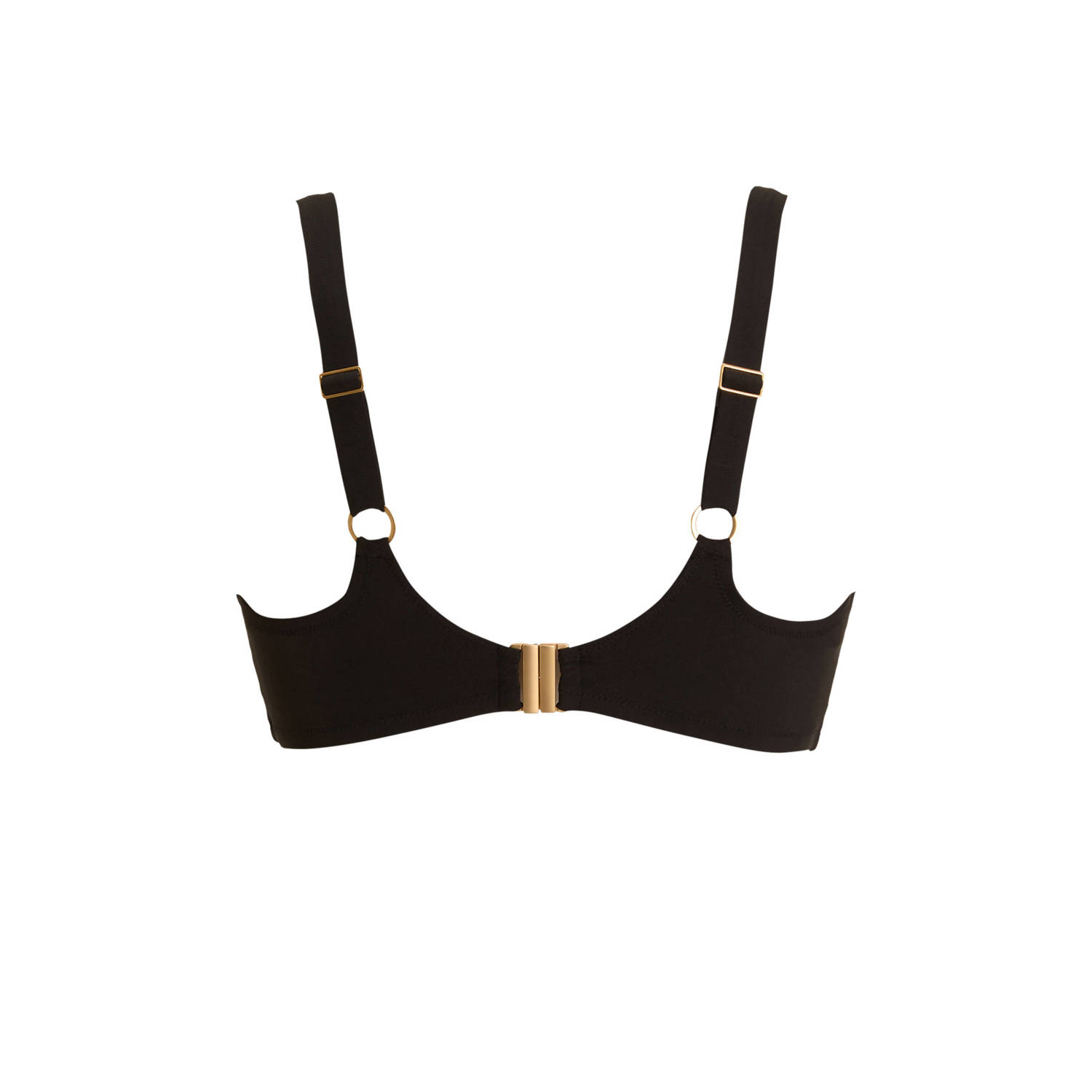 BEACHWAVE Curve voorgevormde beugel bikinitop zwart