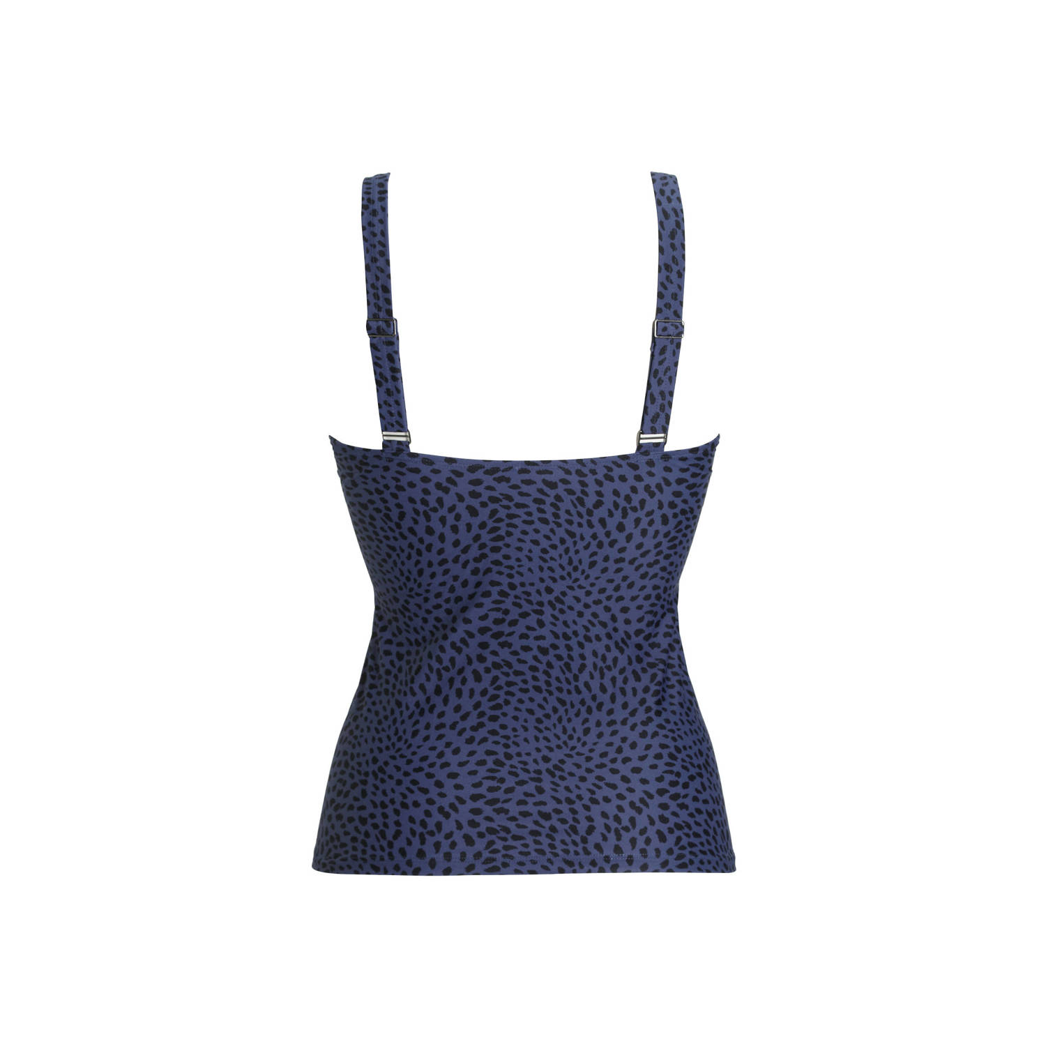 BEACHWAVE tankini bikinitop zwart blauw