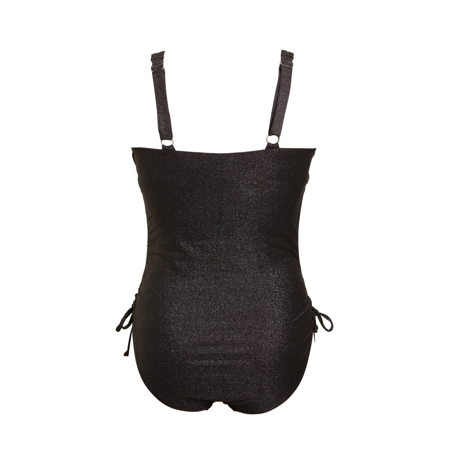 BEACHWAVE Curve corrigerend badpak lurex zwart