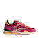 HOFF Art Pink Lady leren sneakers met panterprint rood/geel