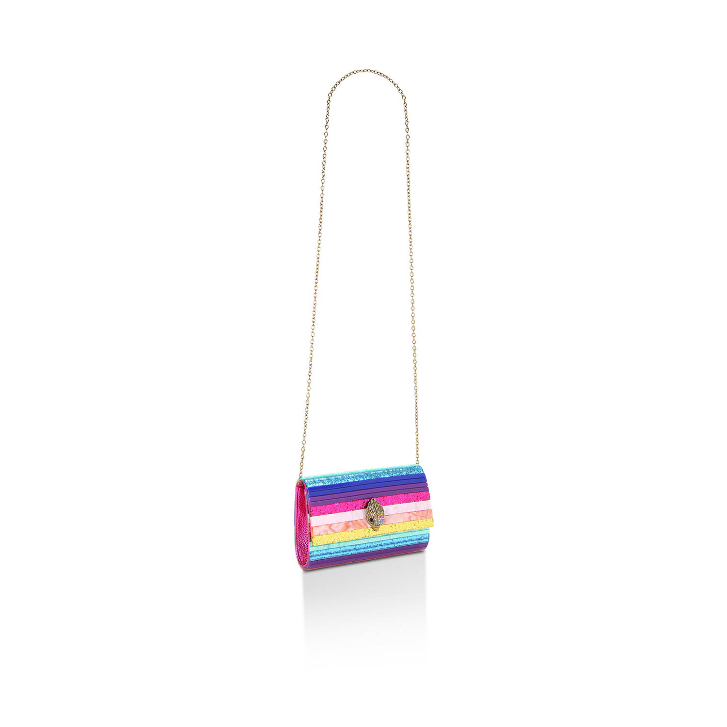 Kurt Geiger party clutch multi