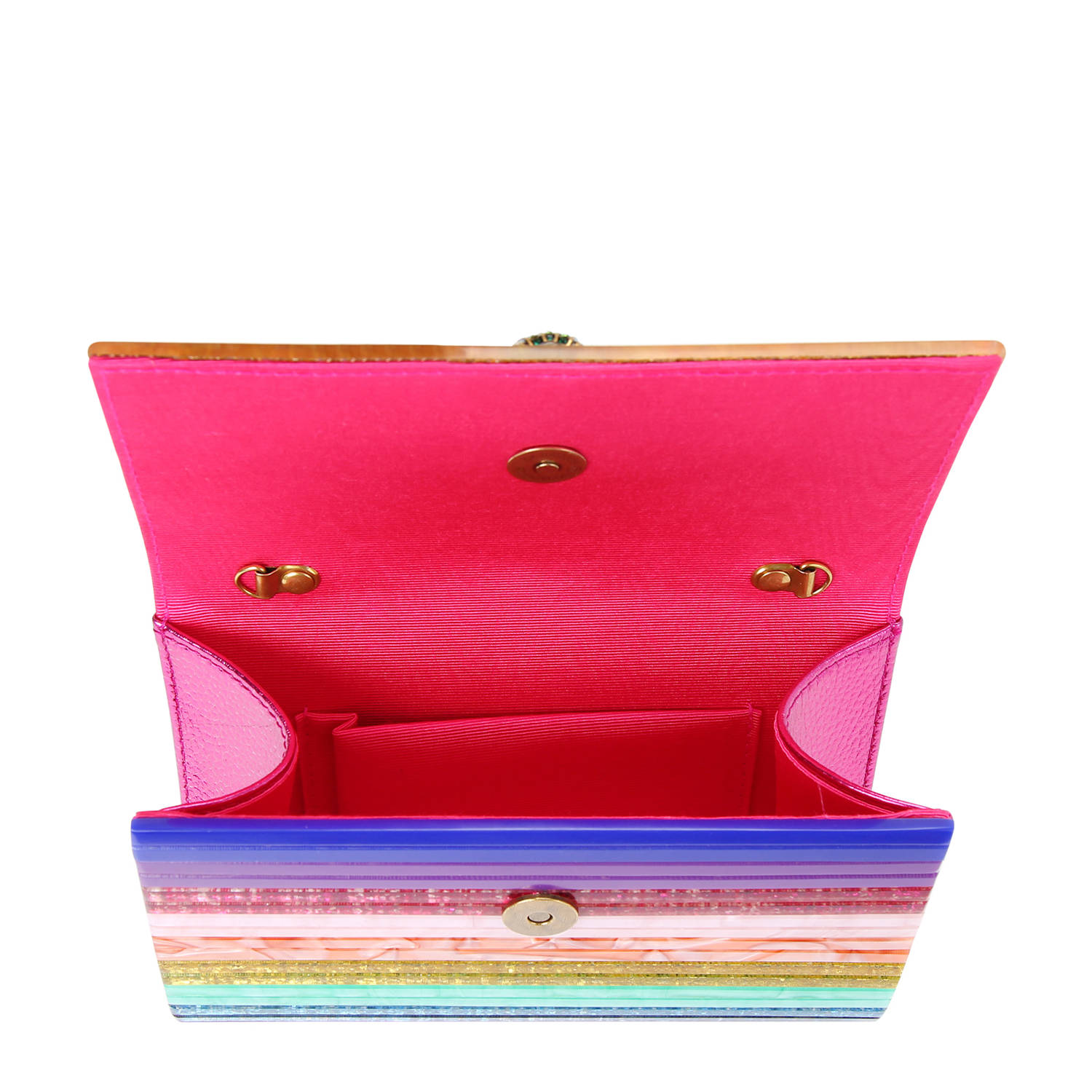 Kurt Geiger party clutch multi