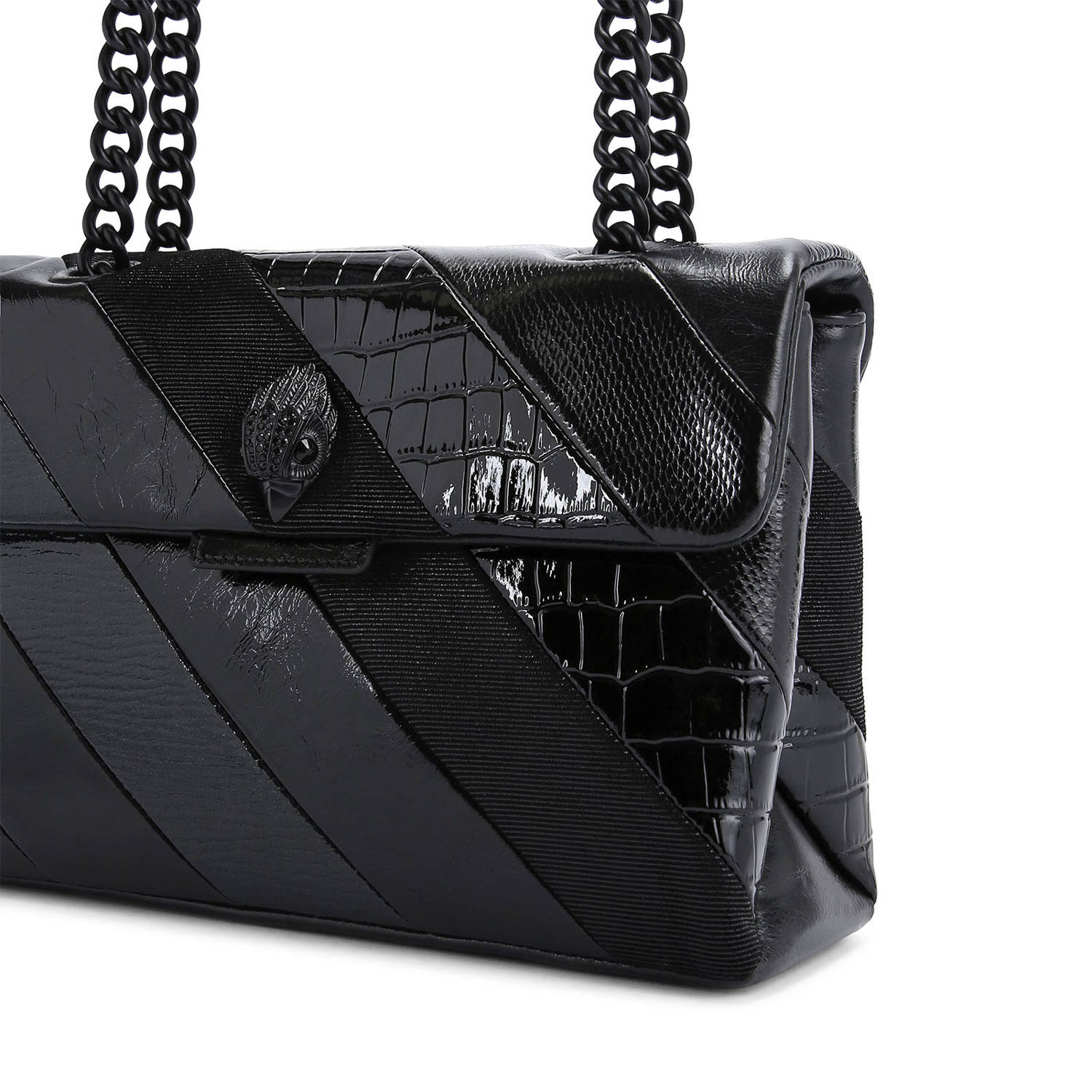 Kurt Geiger leren crossbody tas Kensington zwart