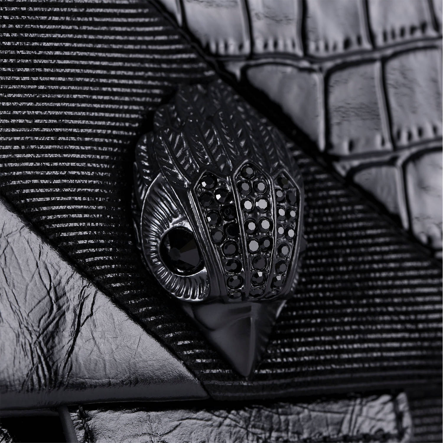 Kurt Geiger leren crossbody tas Kensington zwart