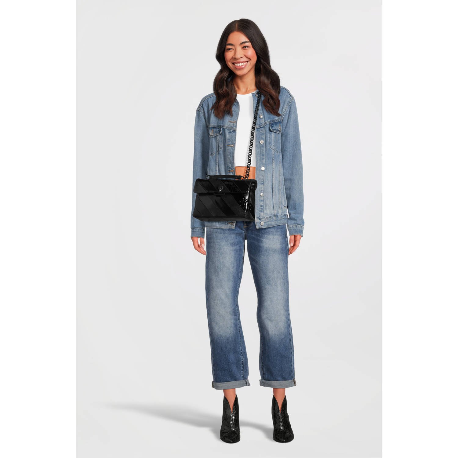 Kurt Geiger Zwarte Kensington Tas voor Stijlvolle Vrouwen Black Dames