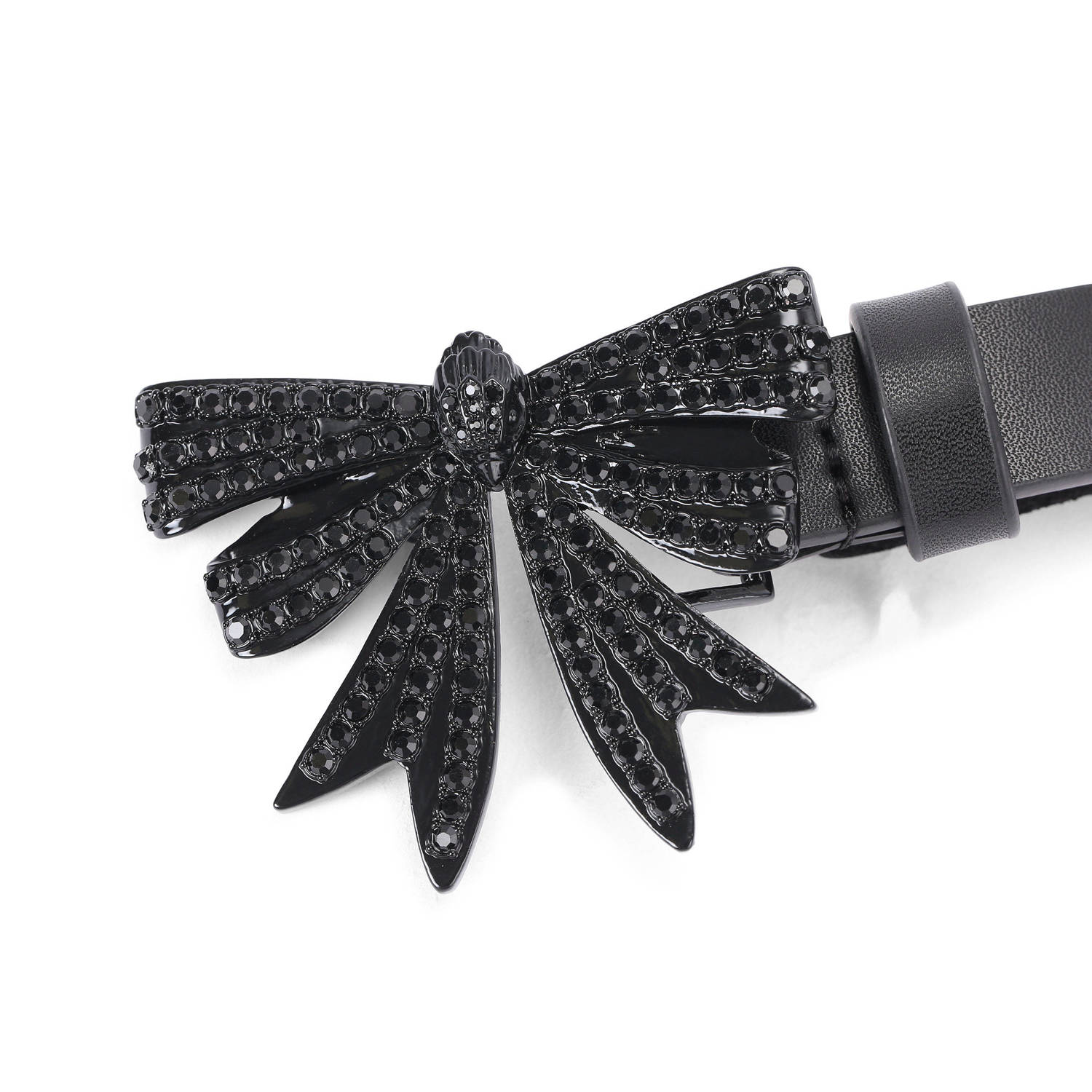 Kurt Geiger riem Belgravia met strass zwart