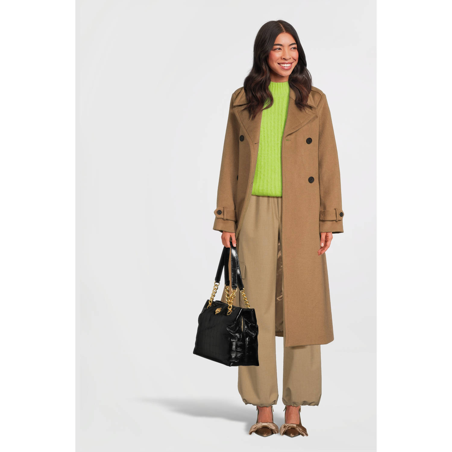 Kurt Geiger leren shopper Kensington Tote zwart