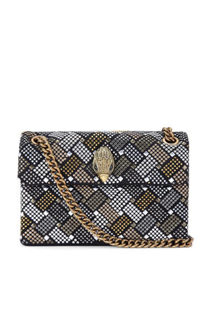  crossbody tas Kensington Mini met strass zwart