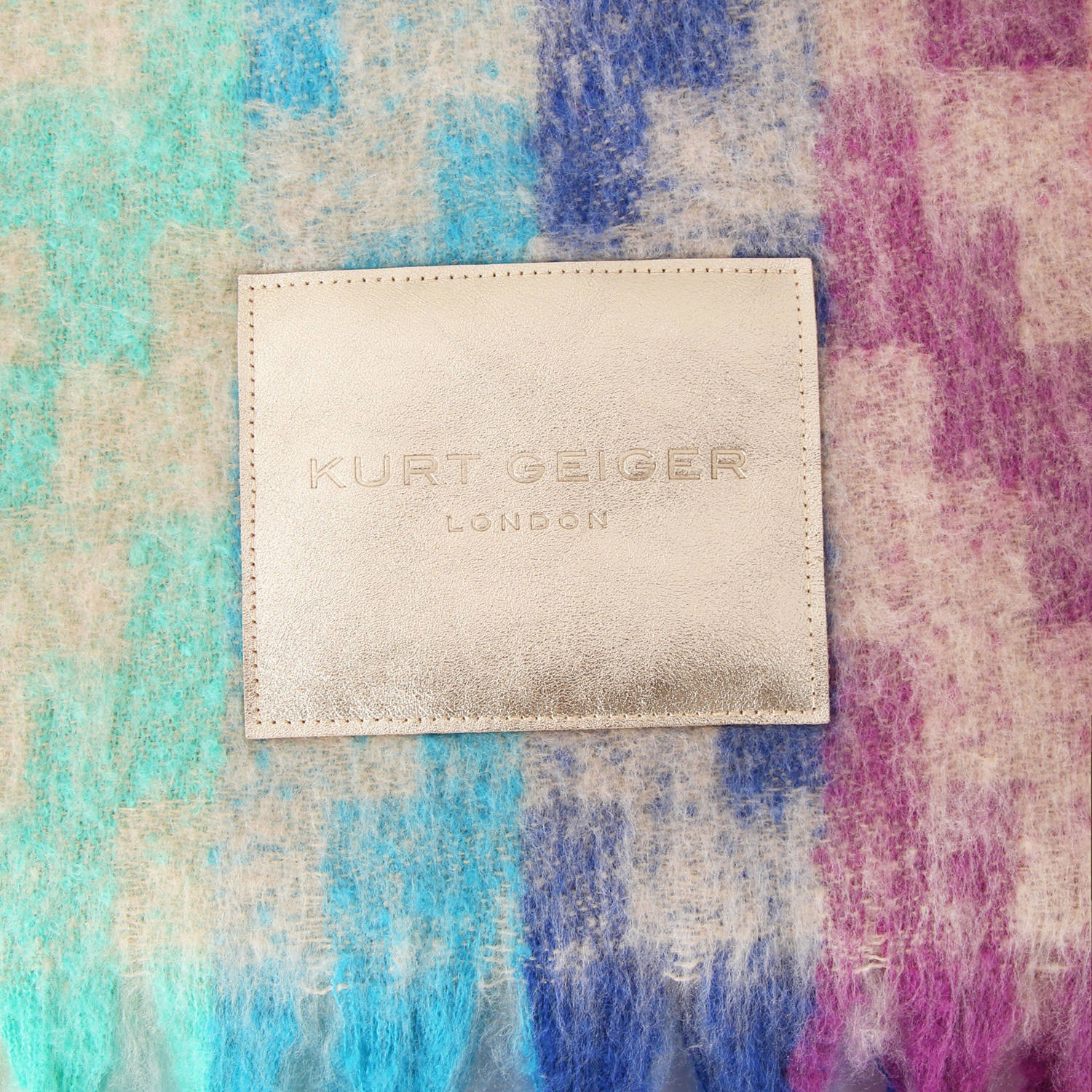 Kurt Geiger sjaal Yarndye ecru multi