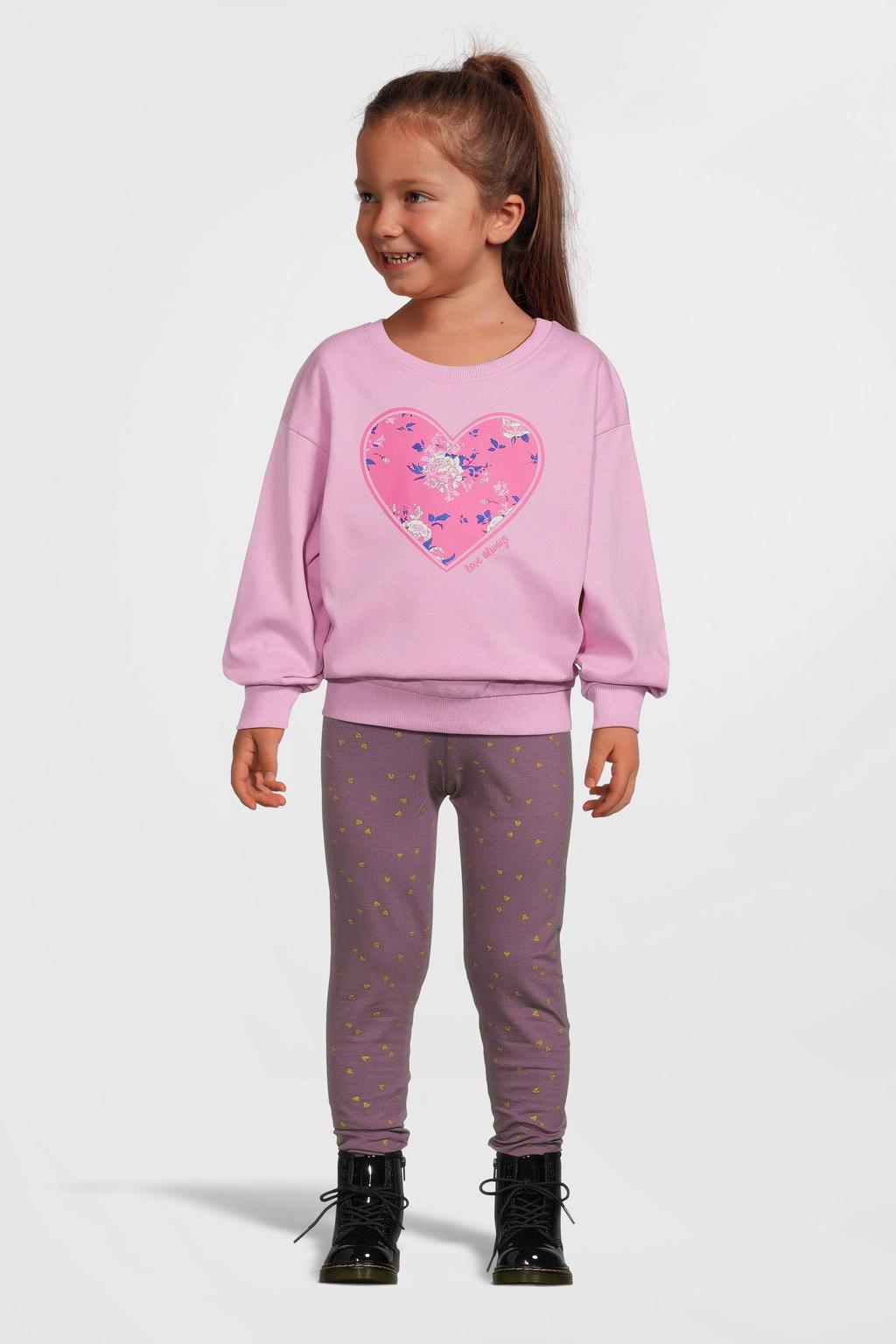 NAME IT MINI legging NMFVIVIAN met all over print oudroze/goud