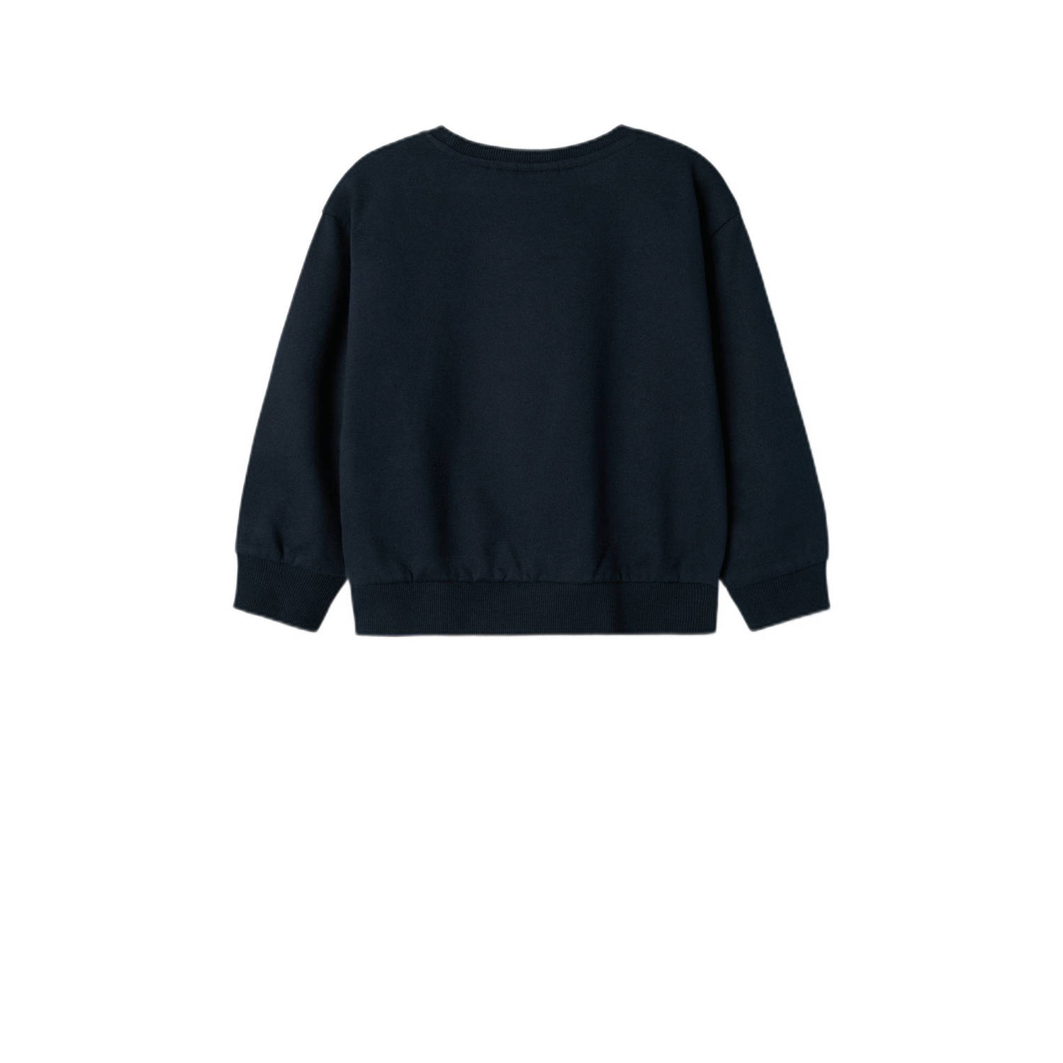 NAME IT MINI sweater NMFVILOUI met printopdruk donkerblauw