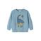 NAME IT MINI sweater met printopdruk blauw