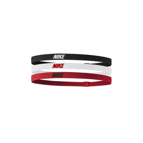 Nike haarbandjes Elastic Hairbands 2.0 - set van 3 zwart/wit/rood afbeelding