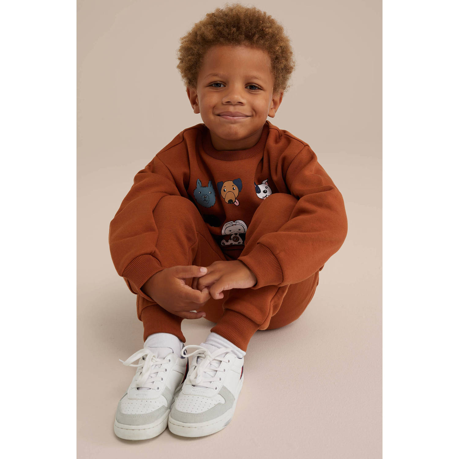 WE Fashion sweater bruin