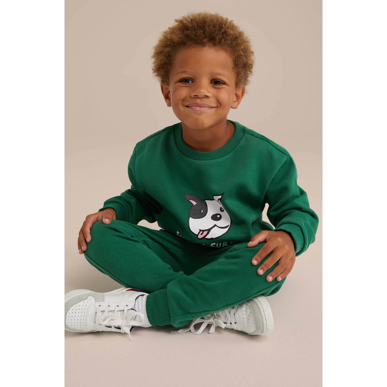 WE Fashion sweater groen