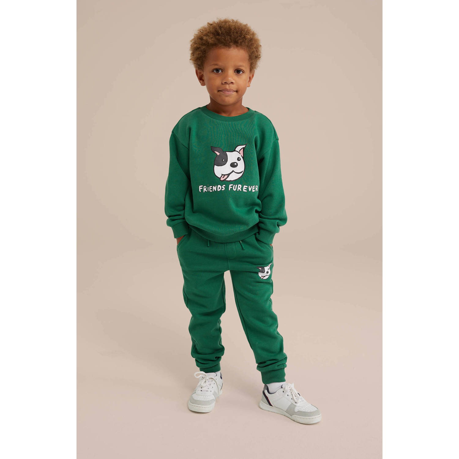 WE Fashion sweater groen