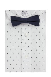 thumbnail: WE Fashion overhemd met strik - wit/donkerblauw
